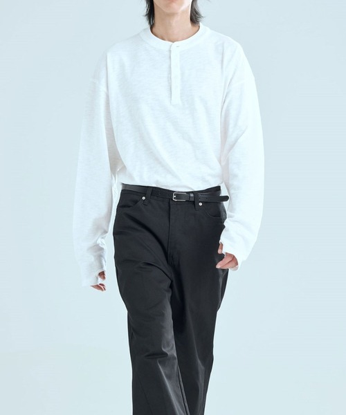 ZPLISH(ジプリシュ)の「ZPLISH/HENLYNECKロングスリーブ(Tシャツ/カットソー・メンズ・ブラック/ホワイト/チャコール・FREE)」の19枚目の写真
