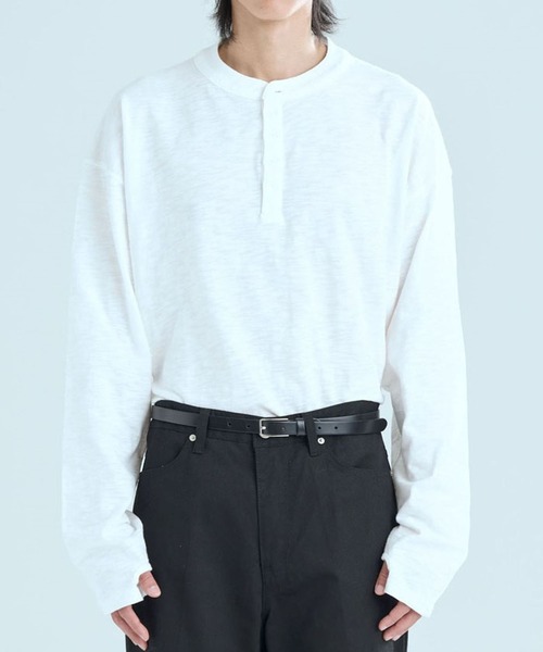 ZPLISH(ジプリシュ)の「ZPLISH/HENLYNECKロングスリーブ(Tシャツ/カットソー・メンズ・ブラック/ホワイト/チャコール・FREE)」の18枚目の写真