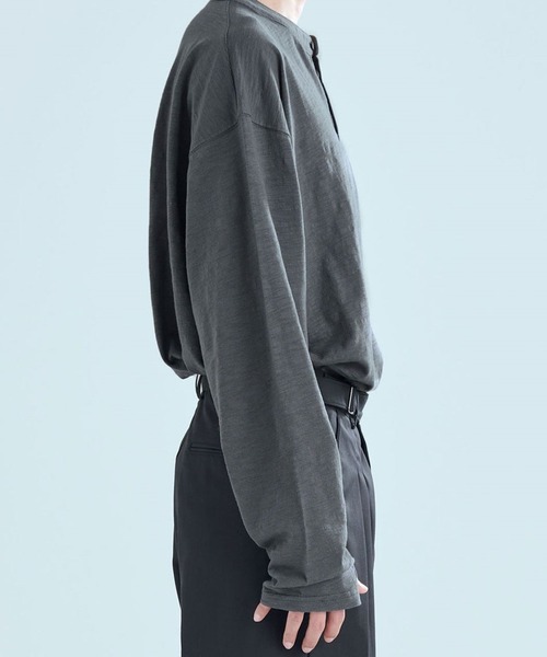 ZPLISH(ジプリシュ)の「ZPLISH/HENLYNECKロングスリーブ(Tシャツ/カットソー・メンズ・ブラック/ホワイト/チャコール・FREE)」の12枚目の写真