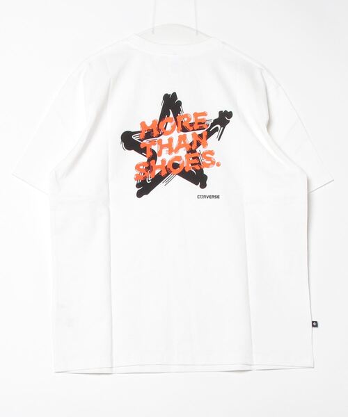CONVERSE（コンバース）の「【別注】コンバース  AP ブラッシュ PT S/S Tシャツ 限定コラボ（Tシャツ/カットソー・メンズ・ホワイト/ペールイエロー/ネイビー・M/LL/L）」の6枚目の写真
