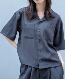 【Nora Lily】Open Collar Square Shirt【2】(UNISEX)