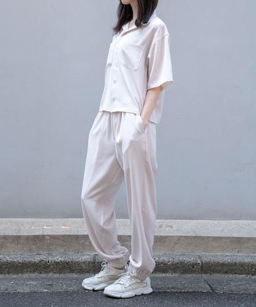 Nora Lily（ノラリリー）の「【Nora Lily】Open Collar Square Shirt【2】(UNISEX)（シャツ/ブラウス・メンズ・アイボリー/カーキ/チャコールグレー・FREE）」の7枚目の写真