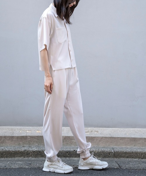 Nora Lily（ノラリリー）の「【Nora Lily】Open Collar Square Shirt【2】(UNISEX)（シャツ/ブラウス・メンズ・アイボリー/カーキ/チャコールグレー・FREE）」の9枚目の写真