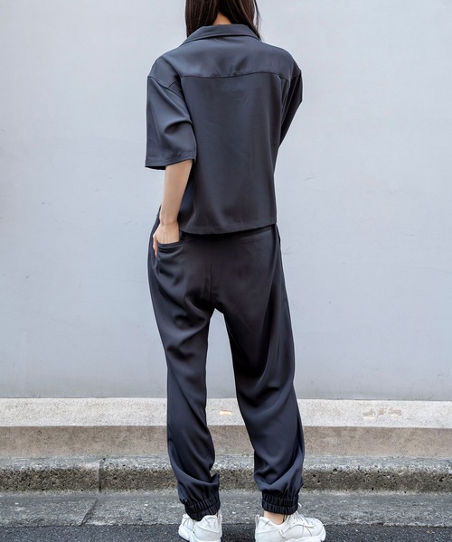 Nora Lily（ノラリリー）の「【Nora Lily】Open Collar Square Shirt【2】(UNISEX)（シャツ/ブラウス・メンズ・アイボリー/カーキ/チャコールグレー・FREE）」の16枚目の写真