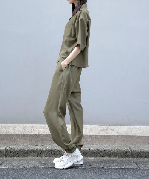 Nora Lily（ノラリリー）の「【Nora Lily】Open Collar Square Shirt【2】(UNISEX)（シャツ/ブラウス・メンズ・アイボリー/カーキ/チャコールグレー・FREE）」の21枚目の写真