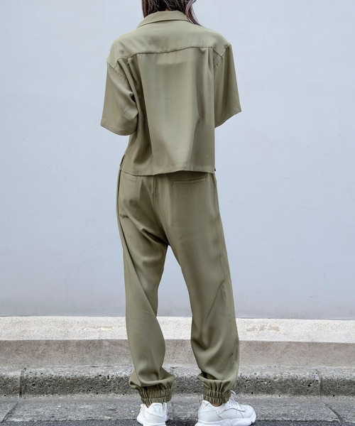 Nora Lily（ノラリリー）の「【Nora Lily】Open Collar Square Shirt【2】(UNISEX)（シャツ/ブラウス・メンズ・アイボリー/カーキ/チャコールグレー・FREE）」の22枚目の写真