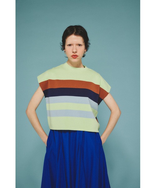 Border box tops ボーダーボックストップス（Tシャツ/カットソー