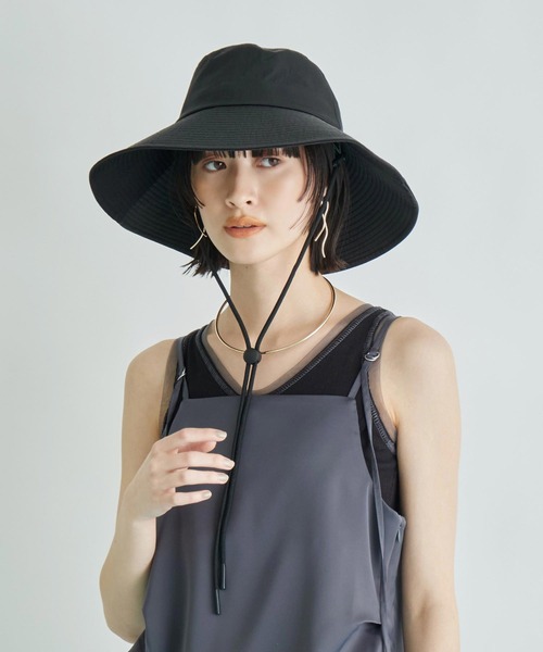CELINE ワイドブリムハット 黒 Black celine hat - Gem