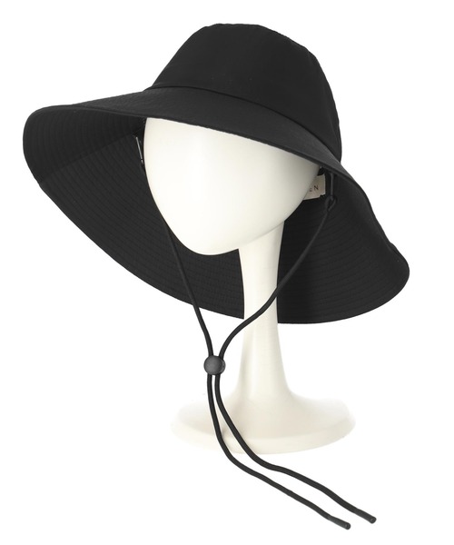 Settimissimo（セッティミッシモ）の「接触冷感 ワイド ブリム ハット（ハット・レディース・ベージュ/ブラック・FREE）」の4枚目の写真