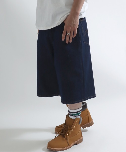 Wrangler(ラングラー)の「Wrangler(ラングラー)DENIM SHORTS/デニムショーツ/ハーフパンツ/ジョーツ メンズ レディース ユニセックス(デニムパンツ・メンズ・インディゴブルー・M/S/XL/L/XS)」の17枚目の写真