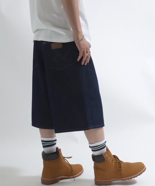 Wrangler(ラングラー)の「Wrangler(ラングラー)DENIM SHORTS/デニムショーツ/ハーフパンツ/ジョーツ メンズ レディース ユニセックス(デニムパンツ・メンズ・インディゴブルー・M/S/XL/L/XS)」の18枚目の写真
