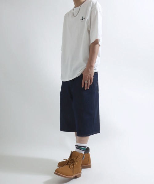 Wrangler(ラングラー)の「Wrangler(ラングラー)DENIM SHORTS/デニムショーツ/ハーフパンツ/ジョーツ メンズ レディース ユニセックス(デニムパンツ・メンズ・インディゴブルー・M/S/XL/L/XS)」の22枚目の写真