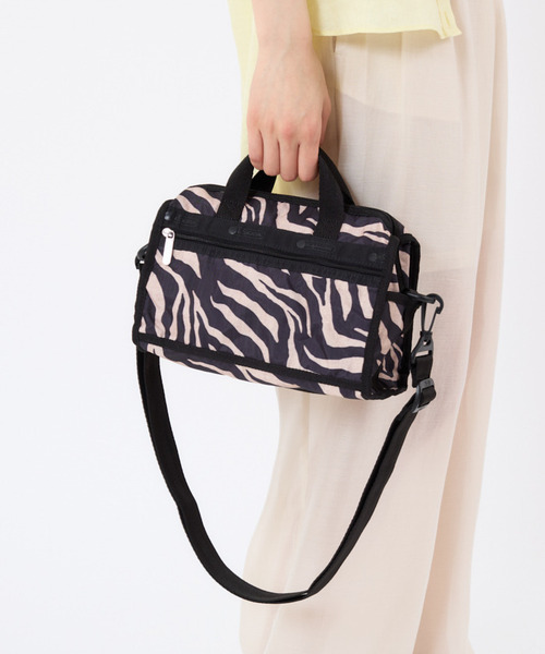 MINI DUFFEL CROSSBODY ラフィアゼブラ（ショルダーバッグ