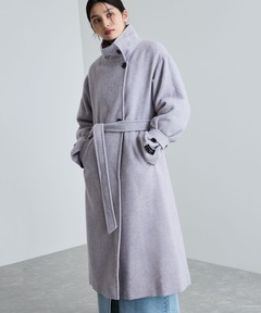 ウール混シャギーロングコート ビス VIS 【JAPAN FABRIC】尾州ウールシャギーロングコート【選べる