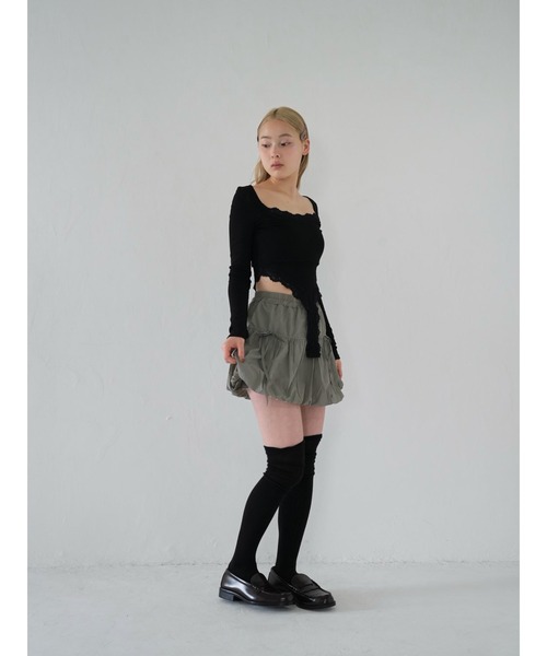 Uenui(ウニュイ)の「lace body suit tops(Tシャツ/カットソー・レディース・ブラック/ホワイト・FREE)」の21枚目の写真