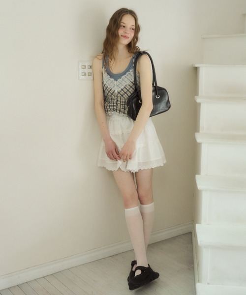 Birthday room（バースデイルーム）の「シアーハイソックス/sheer high socks（ソックス/靴下・レディース・ホワイト/ブラック・FREE）」の9枚目の写真