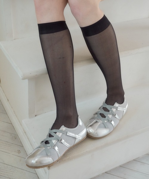Birthday room（バースデイルーム）の「シアーハイソックス/sheer high socks（ソックス/靴下・レディース・ホワイト/ブラック・FREE）」の17枚目の写真