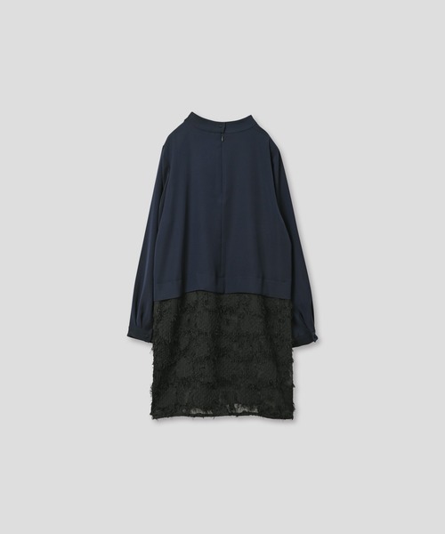 WHYTO.（ホワイト）の「「WHYTO. / ホワイト」レースコンビショートワンピース（シャツ/ブラウス・レディース・ネイビー/ブラック・36/38）」の22枚目の写真