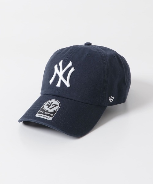 帽子 IkezawaPEAKY CAP - Black FORTY SEVEN 47 CLEAN UP YANKEES（キャップ）｜SENSE OF PLACE by