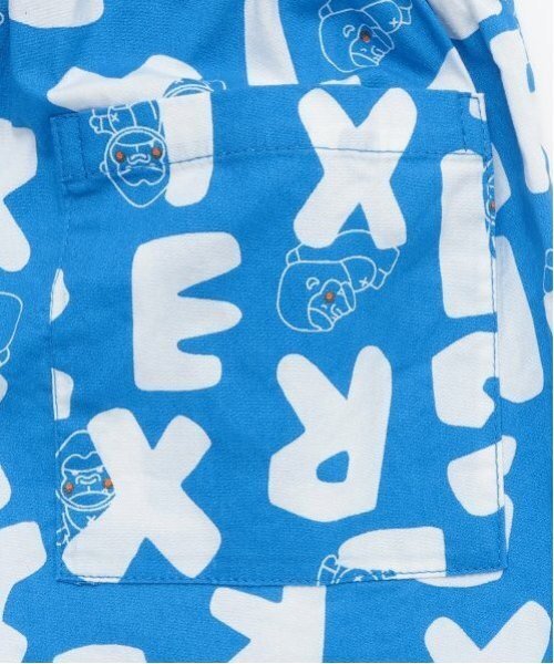 XLARGE KIDS（エクストララージキッズ）の「総柄ファニーゴリラショートパンツ（その他パンツ・キッズ・ブラック/ブルー・80ｃｍ/110cm/130cm/140cm/90cm/120cm/100cm）」の13枚目の写真