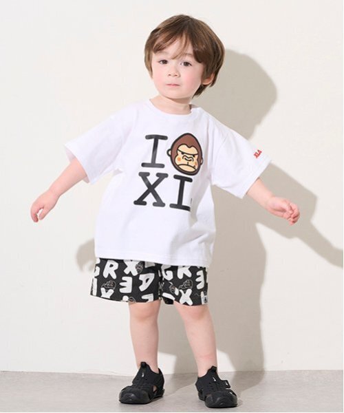 XLARGE KIDS（エクストララージキッズ）の「総柄ファニーゴリラショートパンツ（その他パンツ・キッズ・ブラック/ブルー・80ｃｍ/110cm/130cm/140cm/90cm/120cm/100cm）」の8枚目の写真