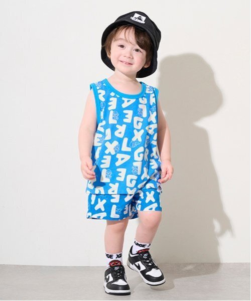 XLARGE KIDS（エクストララージキッズ）の「総柄ファニーゴリラショートパンツ（その他パンツ・キッズ・ブラック/ブルー・80ｃｍ/110cm/130cm/140cm/90cm/120cm/100cm）」の4枚目の写真