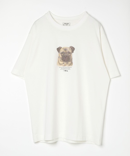 GLOBAL WORK（グローバルワーク）の「グラフィックTシャツ2/半袖/492473（Tシャツ/カットソー・メンズ・その他1/その他2/その他3/ホワイト/ダークブラウン/ホワイト系その他/チャコールグレー/グレー/ホワイト系その他2/グリーン系その他6/ブラック/ブルー系その他6・MEDIUM/LARGE/SMALL/X-LARGE）」の3枚目の写真