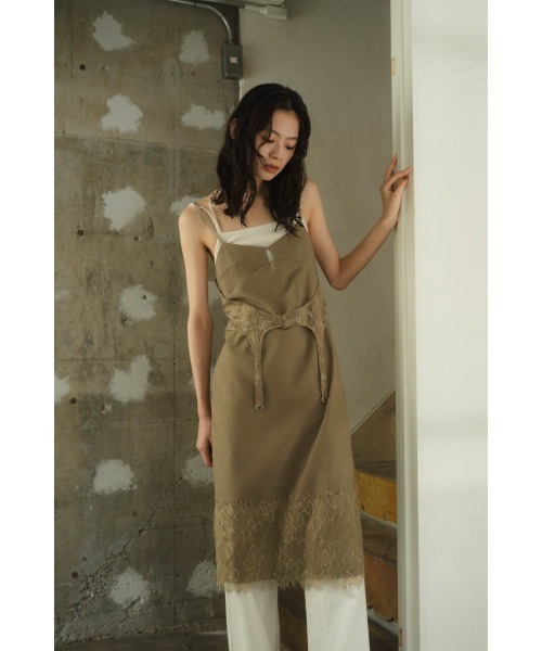 Knuth Marf　docking onepiece/apricot　S lace docking one piece/2color | KNUTH MARF