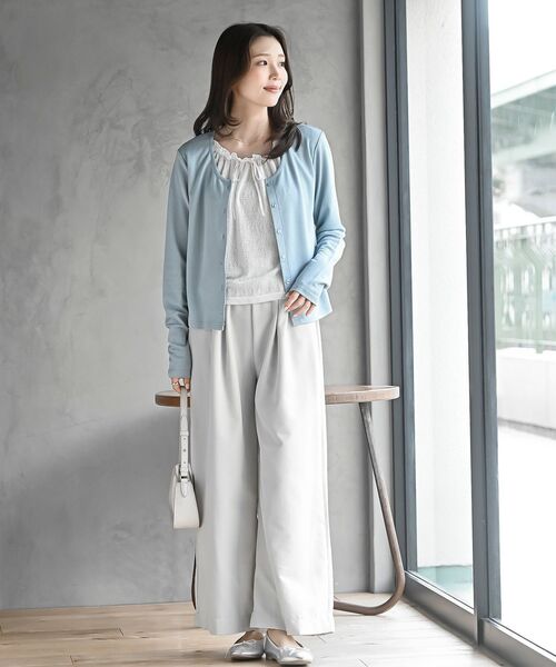 rps（アールピーエス）の「フロントタックワイドイージーパンツ（その他パンツ・レディース・ベージュ/チャコールグレー/アイボリー/ブラック・フリー）」の20枚目の写真