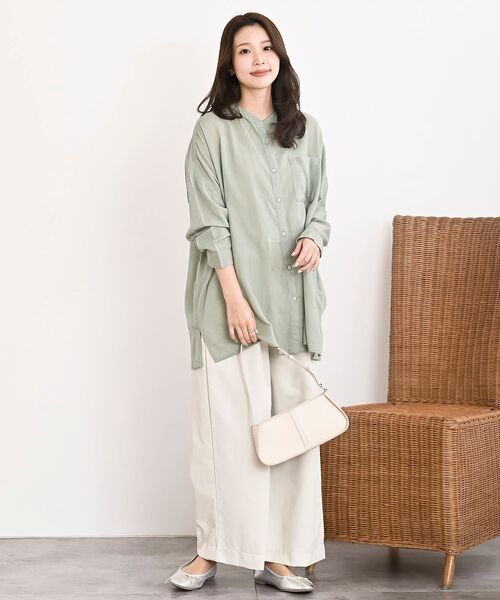 rps（アールピーエス）の「フロントタックワイドイージーパンツ（その他パンツ・レディース・ベージュ/チャコールグレー/アイボリー/ブラック・フリー）」の19枚目の写真