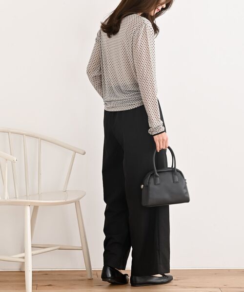 rps（アールピーエス）の「フロントタックワイドイージーパンツ（その他パンツ・レディース・ベージュ/チャコールグレー/アイボリー/ブラック・フリー）」の11枚目の写真