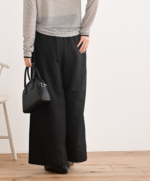 rps（アールピーエス）の「フロントタックワイドイージーパンツ（その他パンツ・レディース・ベージュ/チャコールグレー/アイボリー/ブラック・フリー）」の8枚目の写真