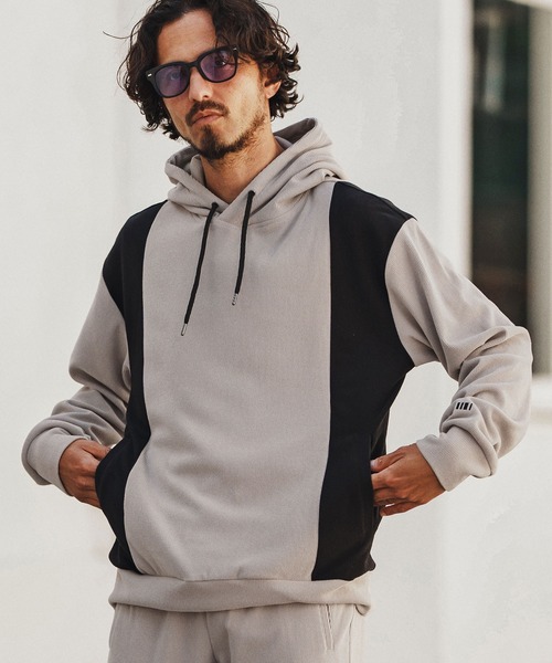 felkod（フィルコッド）の「mpa3834- Stretch Corduroy Switch Parka コーデュロイパーカー（パーカー・メンズ・グレイッシュベージュ/ブラック・S/M/L）」の2枚目の写真