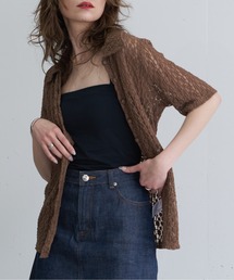 nearness（ニアネス）の「カットレースポロシャツ（ポロシャツ）」