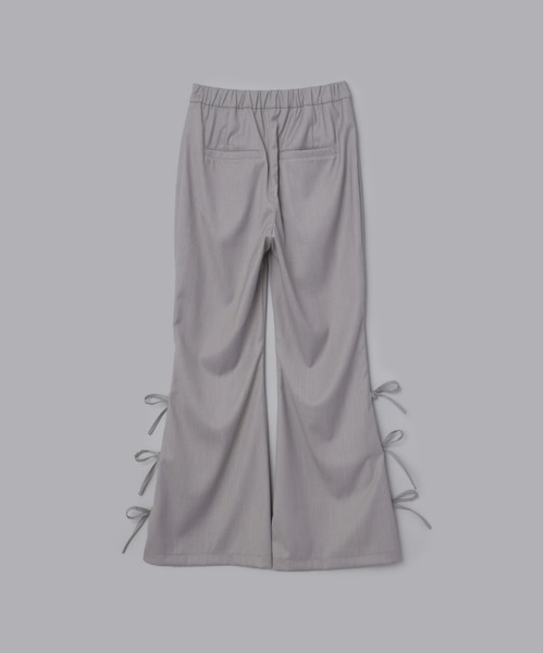Olu.（オルドット）の「サイドリボンフレアパンツ[セットアップ可能]（その他パンツ・レディース・グレー/ネイビー・0/1）」の19枚目の写真