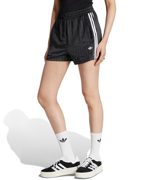 【adidas】アディダス PIN STRIPE SATIN PANTS adidas PIN-STRIPE SATIN SHORTS / アディダス ピン ストライプ