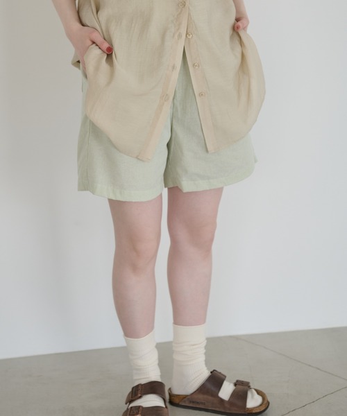 Crisp(クリスプ)の「ストライプハーフパンツ(その他パンツ・レディース・グリーン/イエロー・FREE)」の11枚目の写真