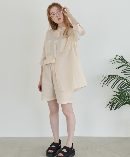 Crisp(クリスプ)の「ストライプハーフパンツ(その他パンツ・レディース・グリーン/イエロー・FREE)」の18枚目の写真