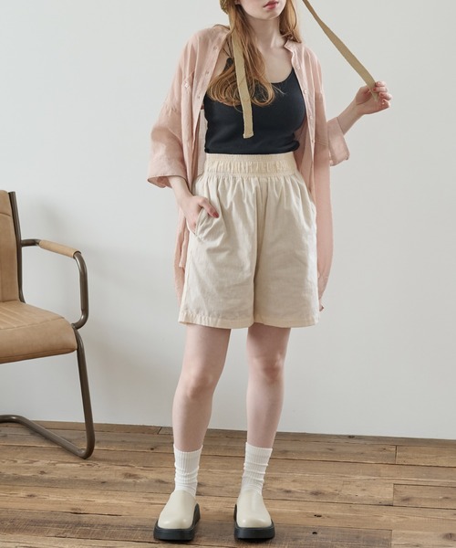 Crisp(クリスプ)の「ストライプハーフパンツ(その他パンツ・レディース・グリーン/イエロー・FREE)」の22枚目の写真