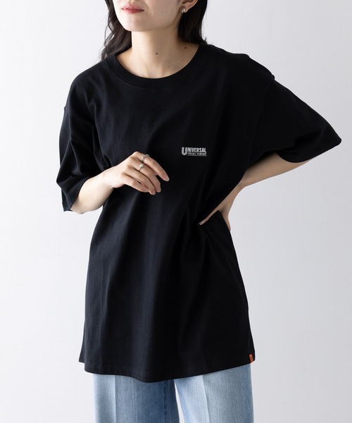 tシャツ 「UNIVERSAL OVERALL」EMBROIDERY TEE U2523249 レディース セール】【UNIVERSAL OVERALL】EMBROIDERY TEE U2523249（T