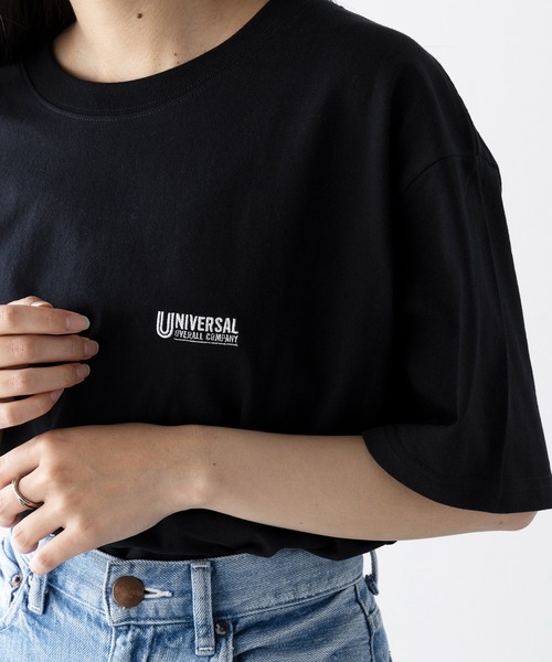 tシャツ 「UNIVERSAL OVERALL」EMBROIDERY TEE U2523249 レディース セール】【UNIVERSAL OVERALL】EMBROIDERY TEE U2523249（T