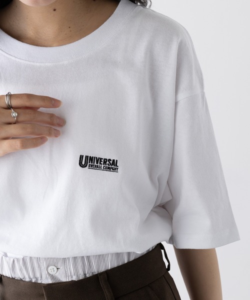 セール】【UNIVERSAL OVERALL】EMBROIDERY TEE U2523249（T