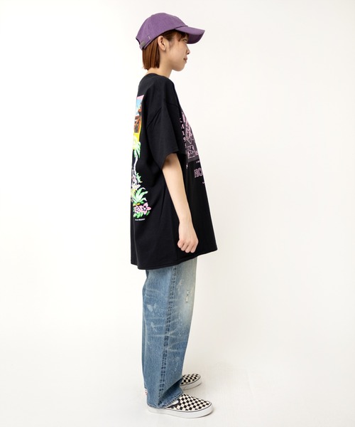 RNA(アールエヌエー)の「M2517 PINKMOTEL ホノルルメモリーT(Tシャツ/カットソー・レディース・ブラック/アッシュグレー/ピンク・MEDIUM)」の20枚目の写真