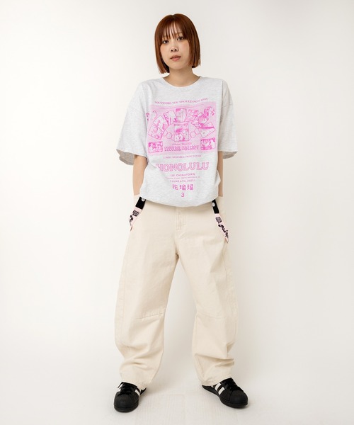 RNA(アールエヌエー)の「M2517 PINKMOTEL ホノルルメモリーT(Tシャツ/カットソー・レディース・ブラック/アッシュグレー/ピンク・MEDIUM)」の22枚目の写真