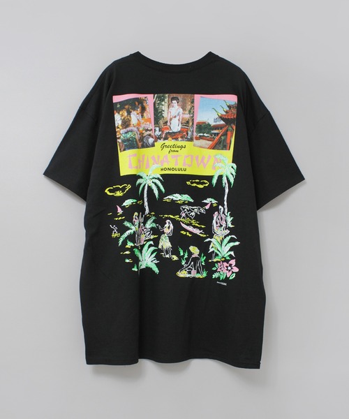 RNA(アールエヌエー)の「M2517 PINKMOTEL ホノルルメモリーT(Tシャツ/カットソー・レディース・ブラック/アッシュグレー/ピンク・MEDIUM)」の7枚目の写真