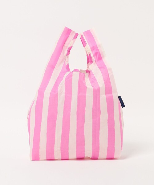 BAGGU（バグー）の「＜BAGGU＞BABY ストライプ / キッズ（エコバッグ/サブバッグ・キッズ・コバルトブルー/ピンク・FREE）」の2枚目の写真