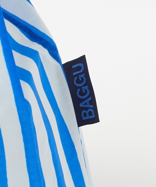 BAGGU（バグー）の「＜BAGGU＞BABY ストライプ / キッズ（エコバッグ/サブバッグ・キッズ・コバルトブルー/ピンク・FREE）」の9枚目の写真