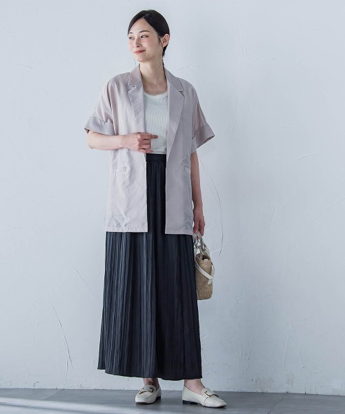 LAUTREAMONT（ロートレアモン）の「【WEB限定】シアースラブジャケット≪手洗い可能≫（その他アウター・レディース・グレー/ブラック/ライトブルー・11号/9号）」の15枚目の写真