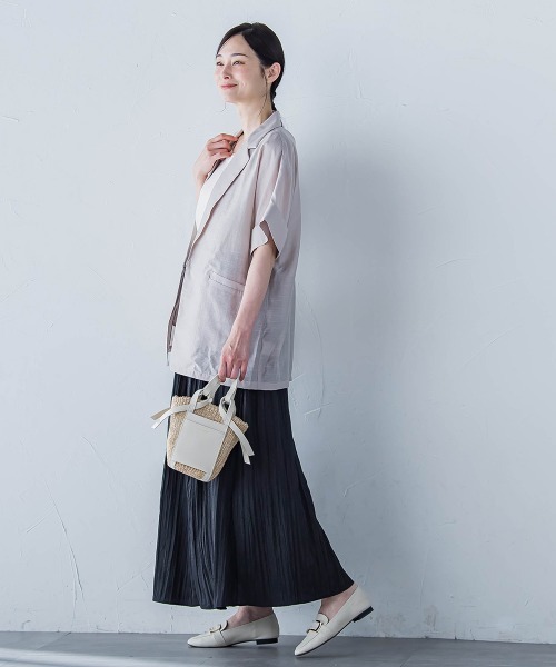 LAUTREAMONT（ロートレアモン）の「【WEB限定】シアースラブジャケット≪手洗い可能≫（その他アウター・レディース・グレー/ブラック/ライトブルー・11号/9号）」の18枚目の写真