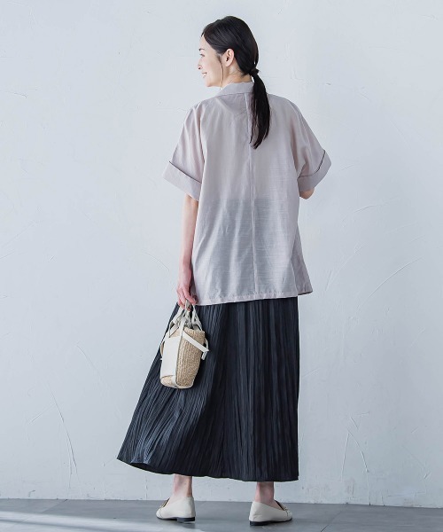 LAUTREAMONT（ロートレアモン）の「【WEB限定】シアースラブジャケット≪手洗い可能≫（その他アウター・レディース・グレー/ブラック/ライトブルー・11号/9号）」の19枚目の写真